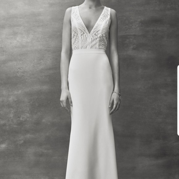 Floravere M. Copeland Wedding Dress - Size 4 - Worn once for 45 minutes - Picture 1 of 6